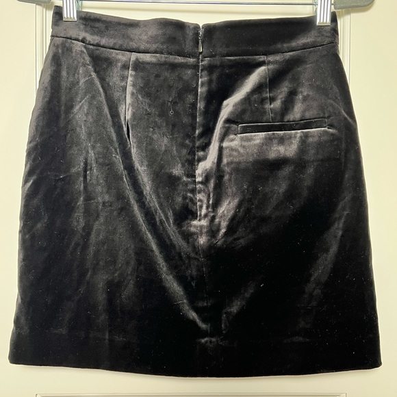 NWT & Other Stories Black Velvet Pencil Mini Skirt 6 - Picture 5 of 6